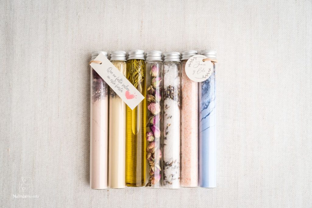 tubos de ensayo para bodas y eventos