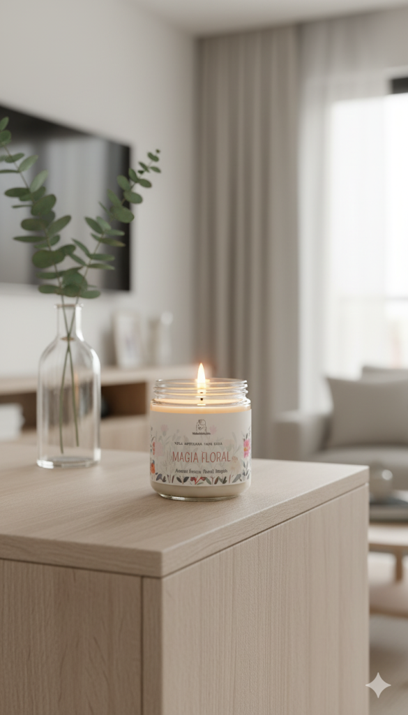 Vela aromática en vidrio